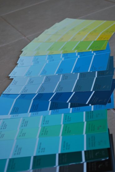 wedding project a paint chip seating chart