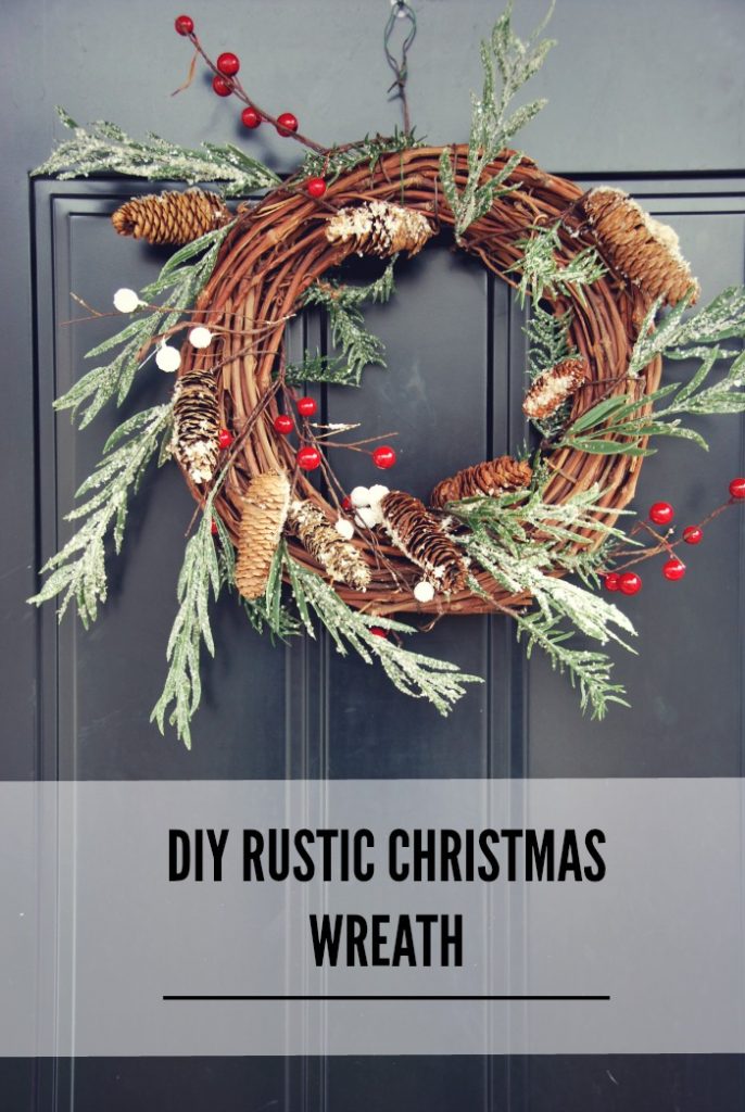 (the EASIEST) DIY Rustic Christmas Wreath - The Sweetest Digs