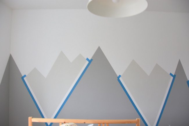 How To Paint A DIY Mountain Mural (No Art Skills Required 