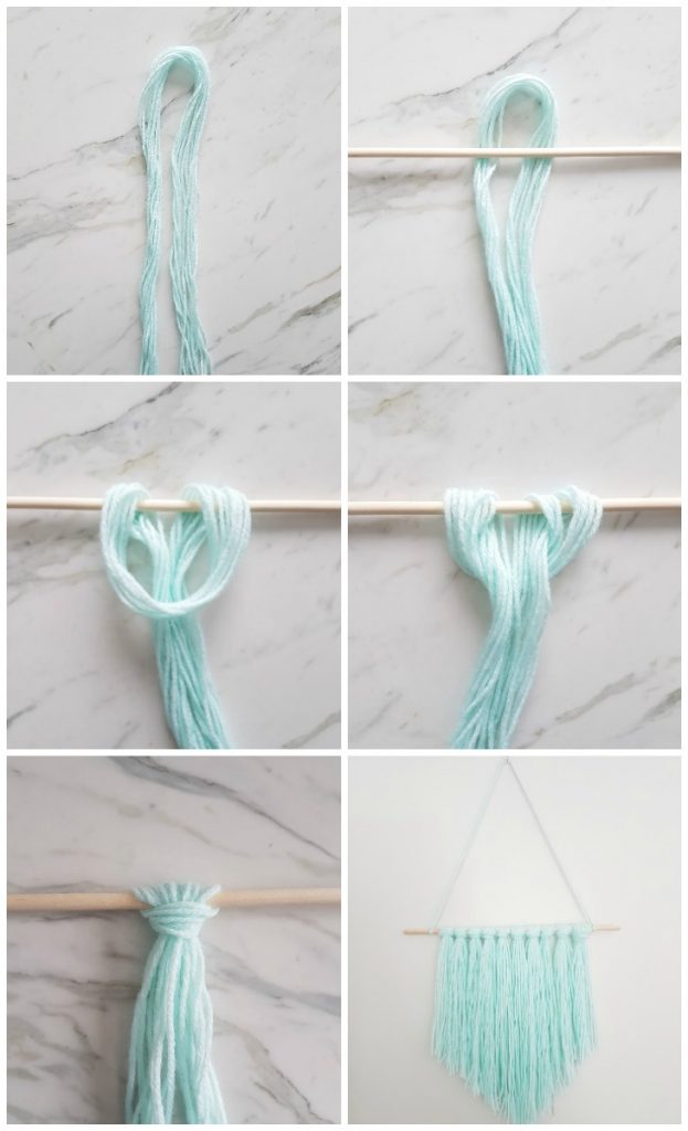 How to Make an Easy DIY Wall Hanging with Yarn - the ...
