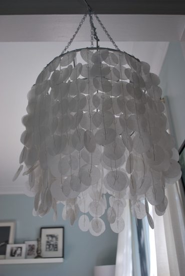 How to Make a DIY Hanging Capiz Shell Pendant Chandelier