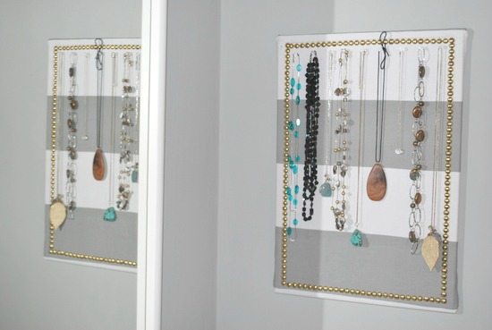 Jewelry Organizer Wall Mount, Cork Earring Holder