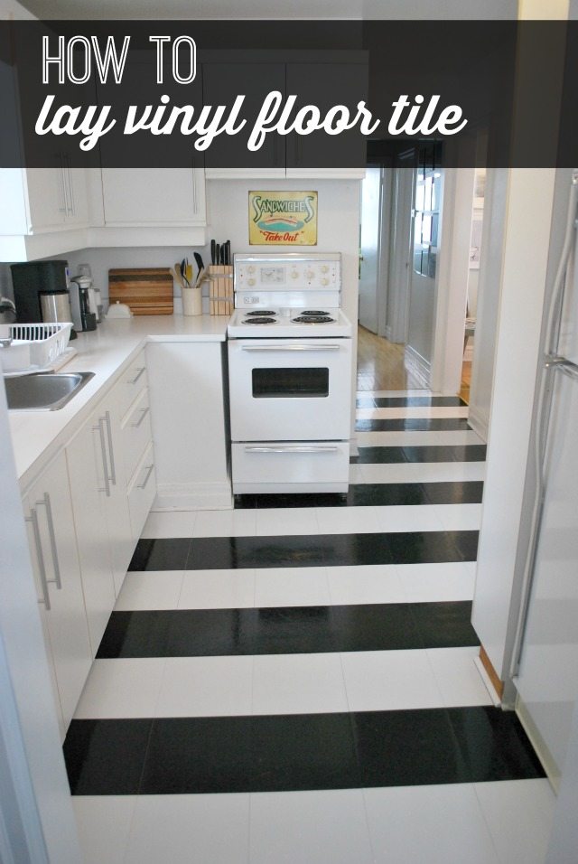 Black & White Vinyl Flooring