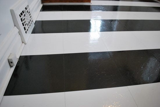 Vinyl Black And White Flooring, Black And White Striped Floor Tiles
