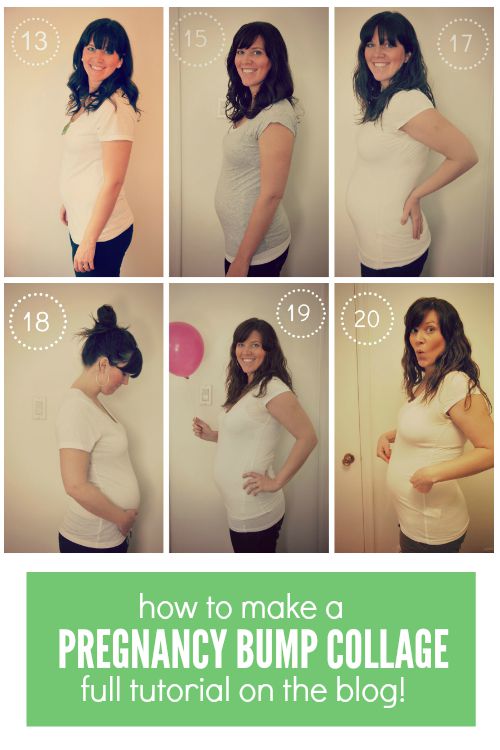 how to make a prgenancy photo collage of your growing bump! - via the sweetest digs