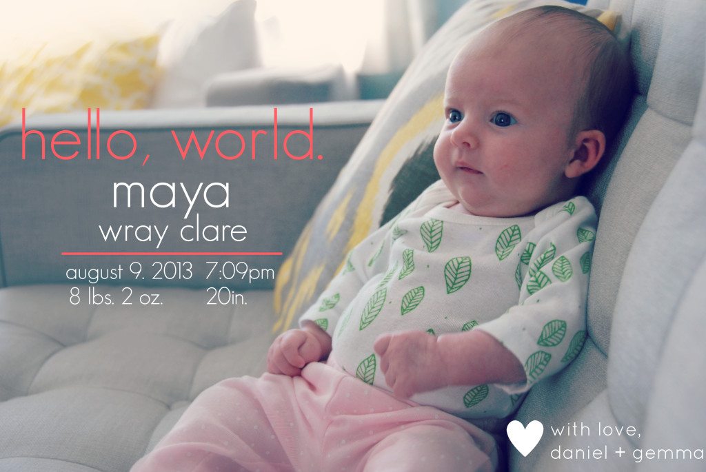 maya wray clare - announcement - lighter