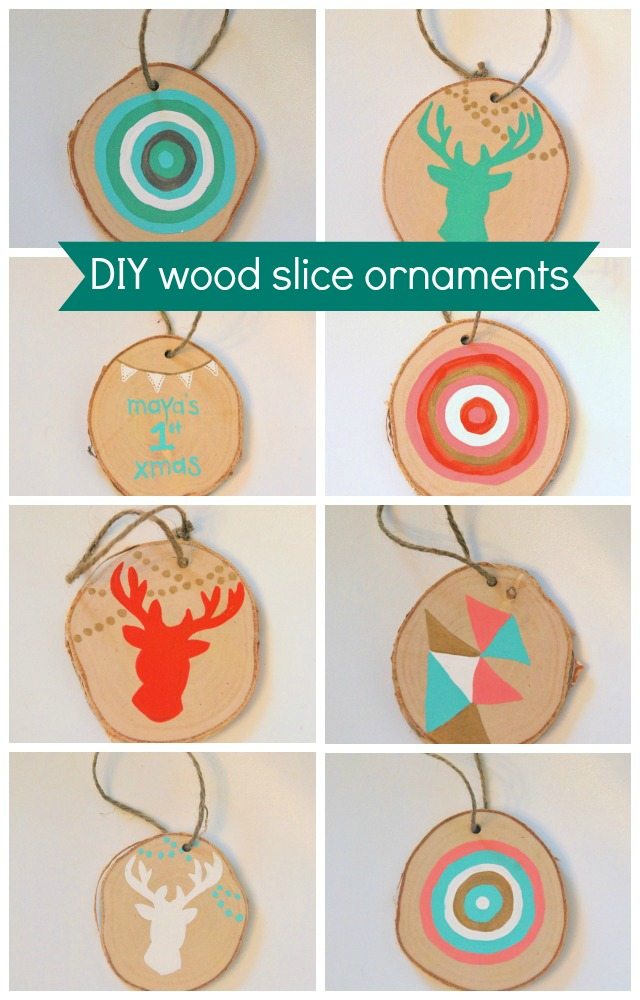 How To Make DIY Wood Slice Christmas Ornaments - THE SWEETEST DIGS