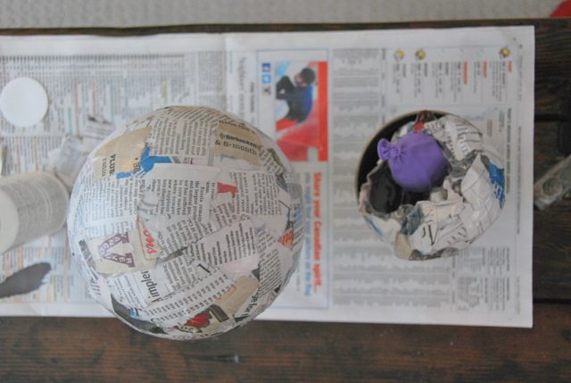 a craft basic: a paper mache bowl - THE SWEETEST DIGS