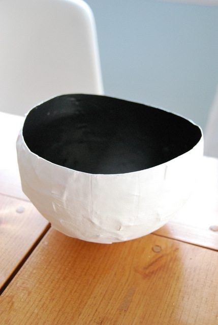 Paper Mache Bowl DIY