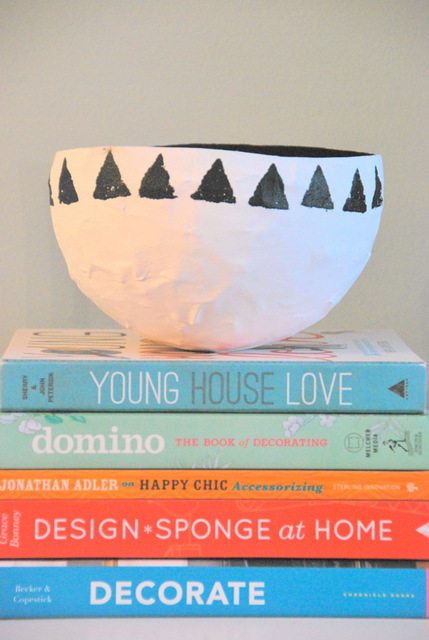 Paper Mache Bowl DIY