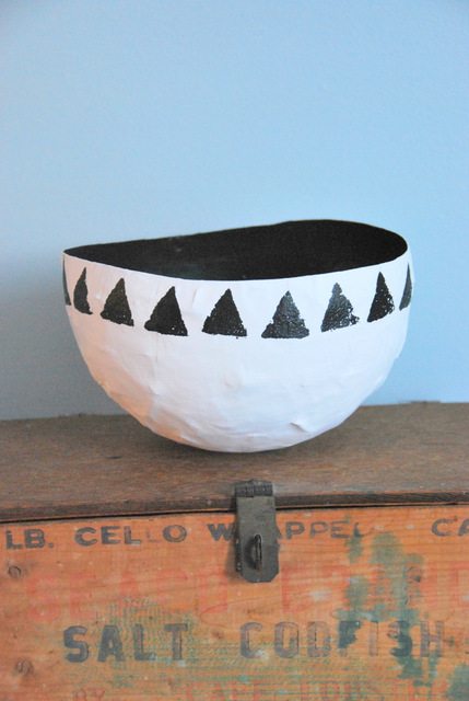 Paper Mache Bowl DIY