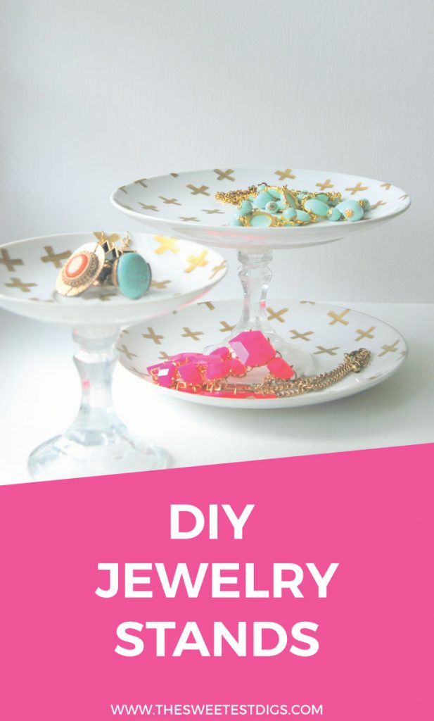 A Gold and White DIY Jewelry Holder You Need To Make - THE SWEETEST DIGS