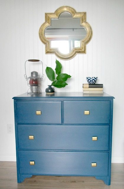 Navy and store gold dresser