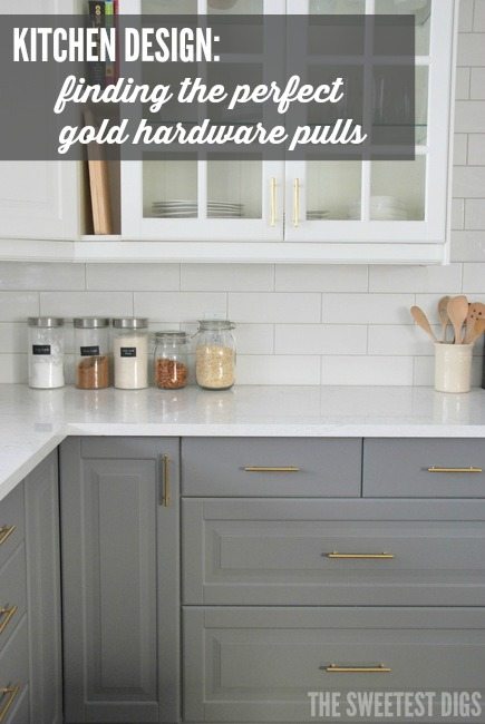 How To Choose And Install Gold Hardware Pulls In Your Kitchen The Sweetest Digs