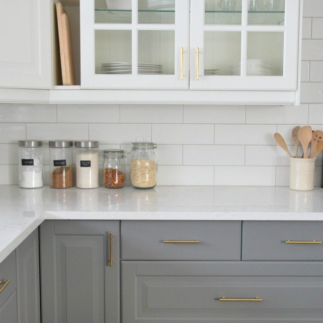 Installing A Subway Tile Backsplash In Our Kitchen THE SWEETEST DIGS   Kitchen Subway Tile Backsplash 