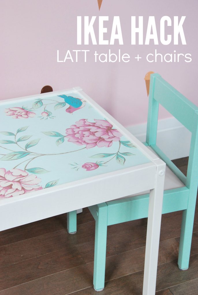 latt children's table and chairs