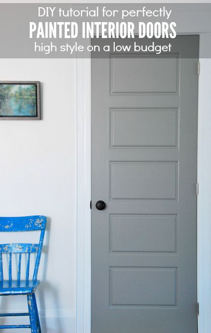 Painting Gray Interior Doors: How I Did It And The Amazing Result - the ...