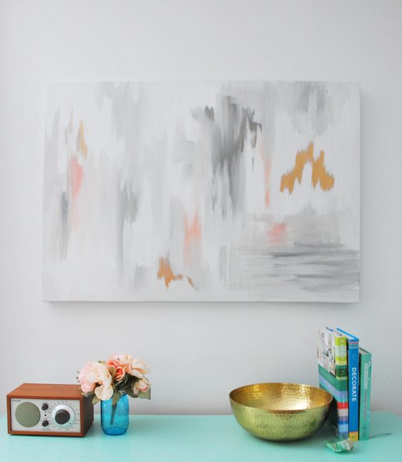 Make Your Own Diy Abstract Art With This Tutorial The Sweetest Digs