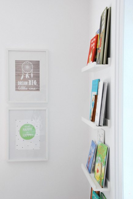 Using Ikea Picture Ledges As Bookshelves In A Nursery The