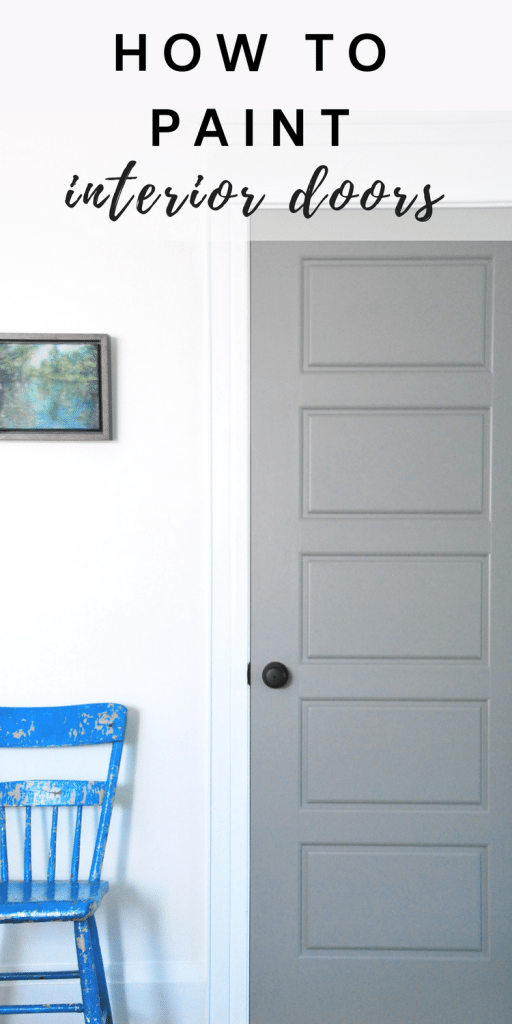 painting interior doors before after