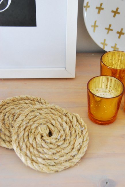 DIY Nautical Rope Coasters!