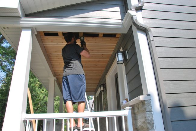 How To Build A Cedar Porch Ceiling The Sweetest Digs