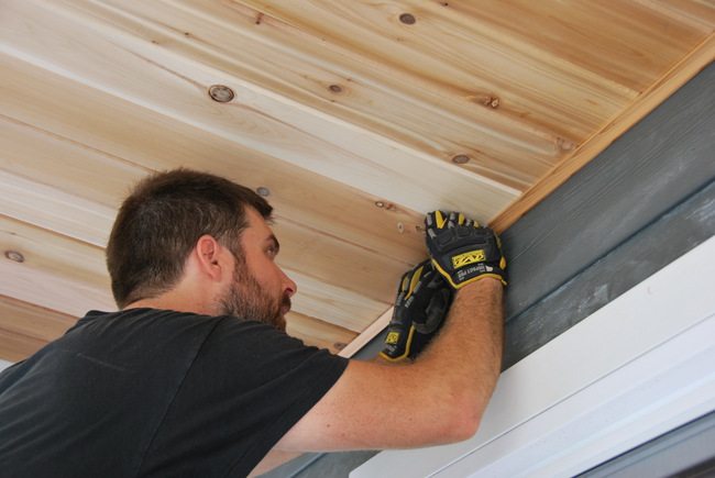 How To Build A Cedar Porch Ceiling The Sweetest Digs