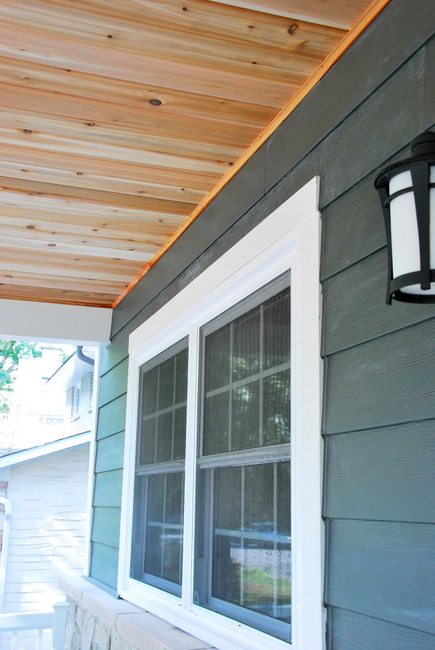 How To Build A Cedar Porch Ceiling, What Wood To Use For Porch Ceiling