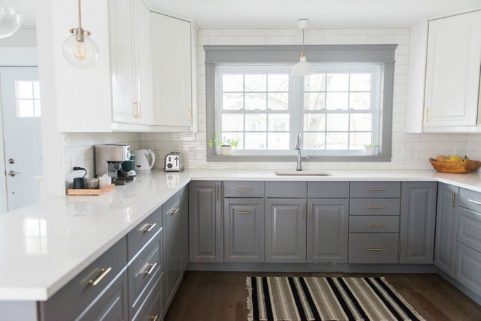 A Gray and White IKEA Kitchen Transformation THE 