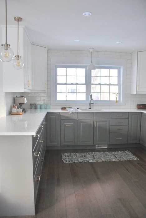 A Gray And White Ikea Kitchen Transformation The Sweetest Digs