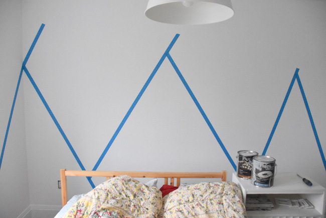 How To Paint A Diy Nursery Mountain Mural No Art Skills Required