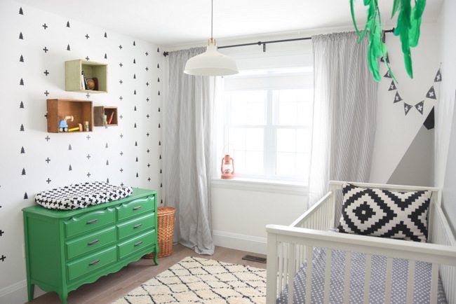 How to Create A Black  And White  Nursery  Accent Wall THE 