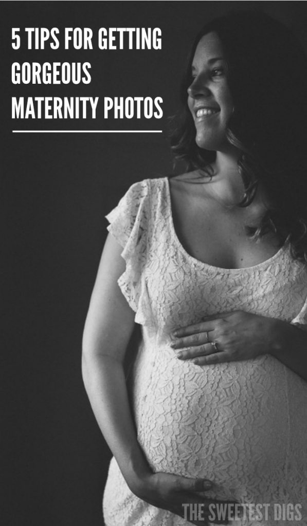 Want to ensure you get beautiful maternity photos? Here are my top tips for ensuring a great pregnancy photoshoot! How to choose a location whether it's at home, outdoors, winter, etc., what to wear, props to include, and more! Head on over to the blog for the full list and a FREE tip sheet download!