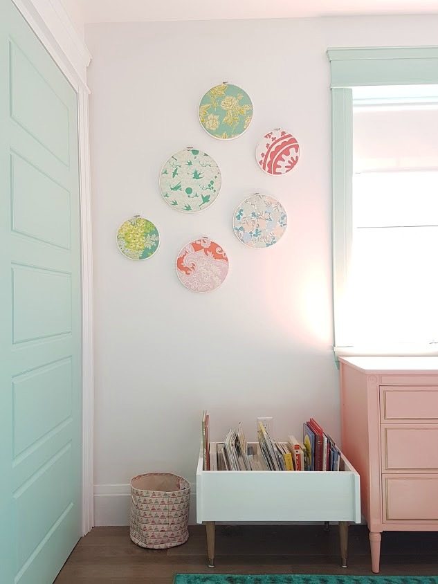 Tour this #mint and #pink #nursery. Lots of great #DIY and #kids #room #decor ideas!!