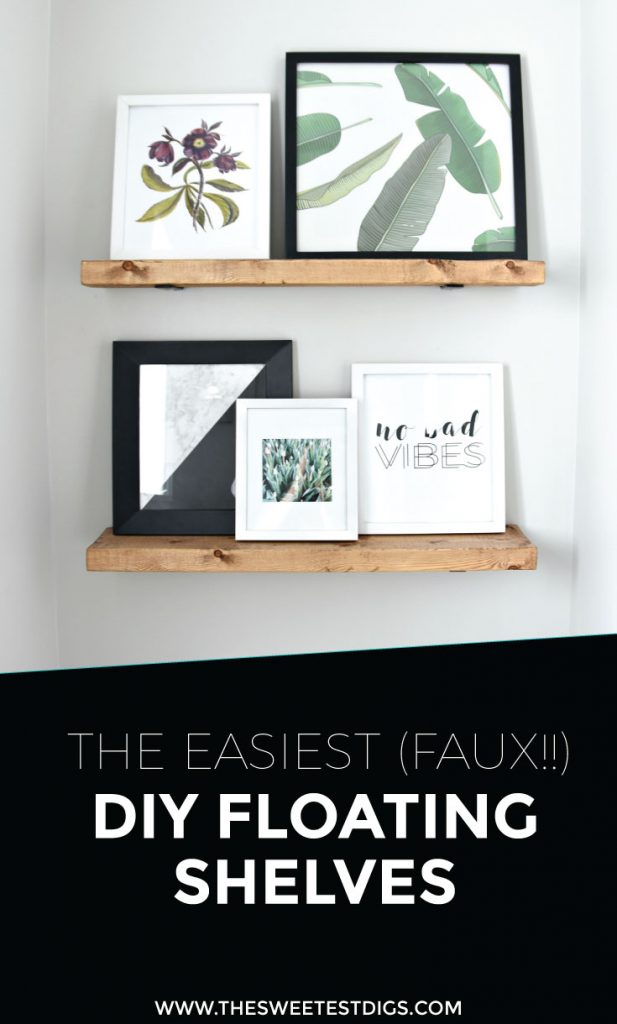 Easy DIY Floating Shelves