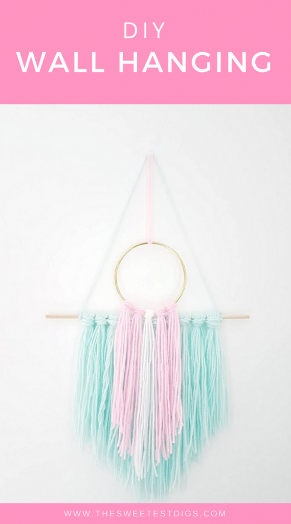 How to Make a Yarn Wall Hanging - The DIY Dreamer