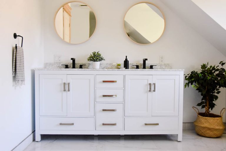 30 White Bathroom Vanity With Marble Top