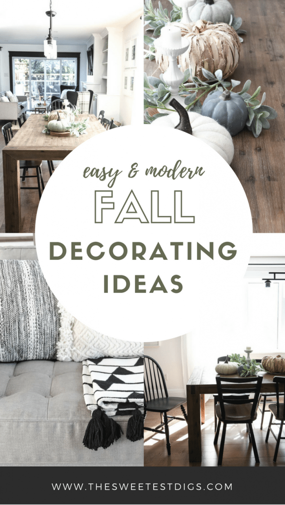 Get the Look Modern Fall Decorating Ideas THE SWEETEST DIGS