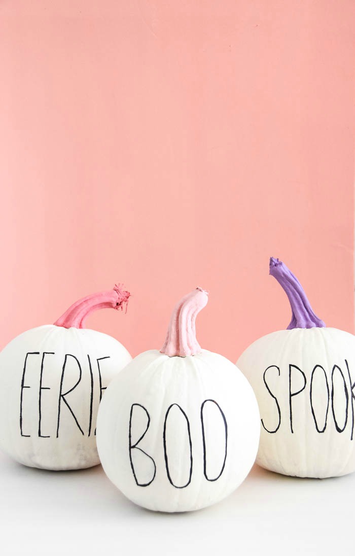 Small White Pumpkin Painting Ideas: Go Gold! - THE SWEETEST DIGS
