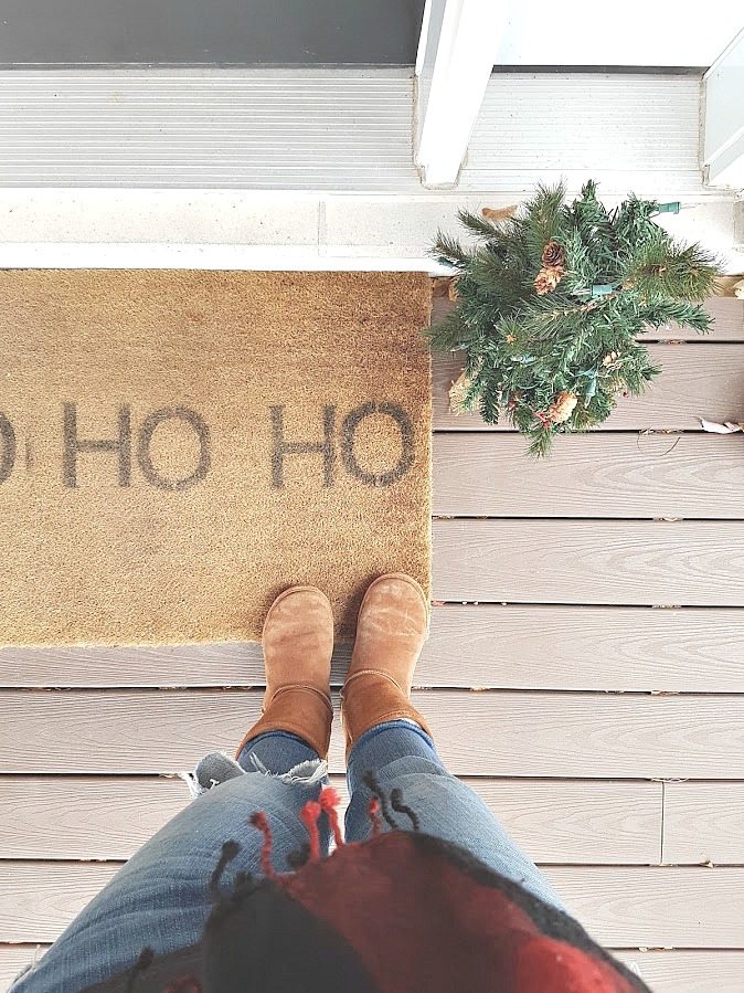 Outdoor Hello Winter Christmas Doormat