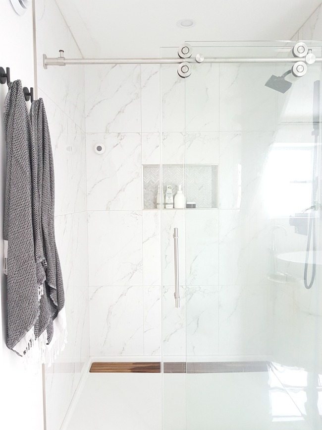 Design A Gorgeous Marble Shower On A Budget The Sweetest Digs