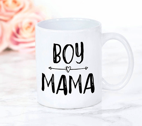 Retro boy mama mug, cute boy mom mugs, mama needs coffee, mothers