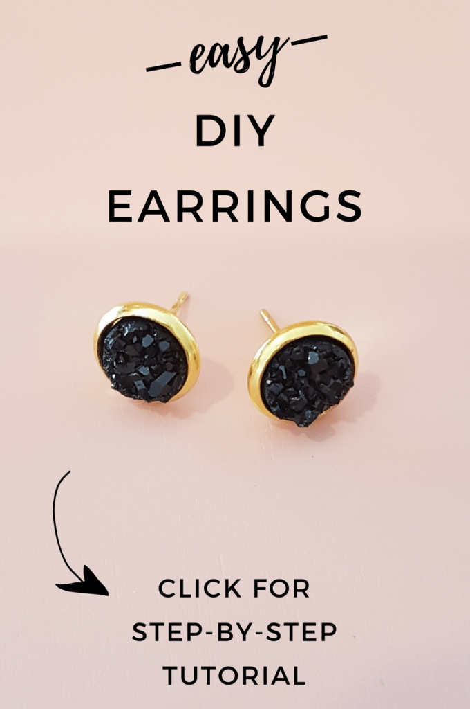 how to make druzy earrings 