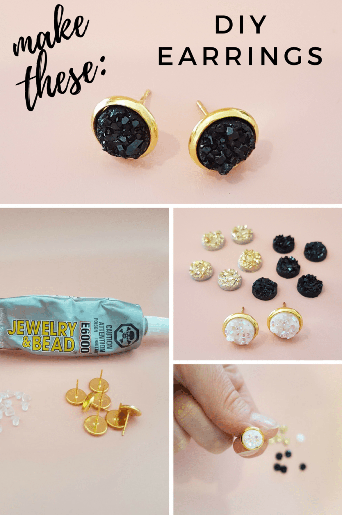 Diy Earrings Making Kit With Jewelry Glue Earring Rods And