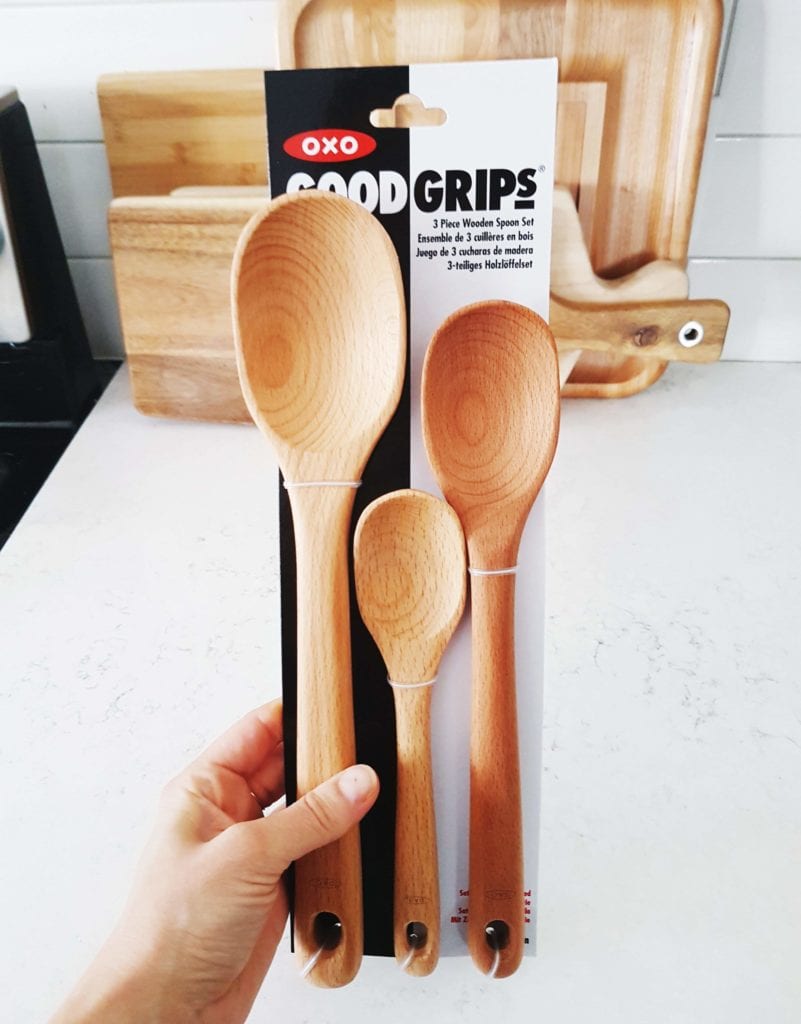 OXO 3 Piece Wooden Utensil Set 