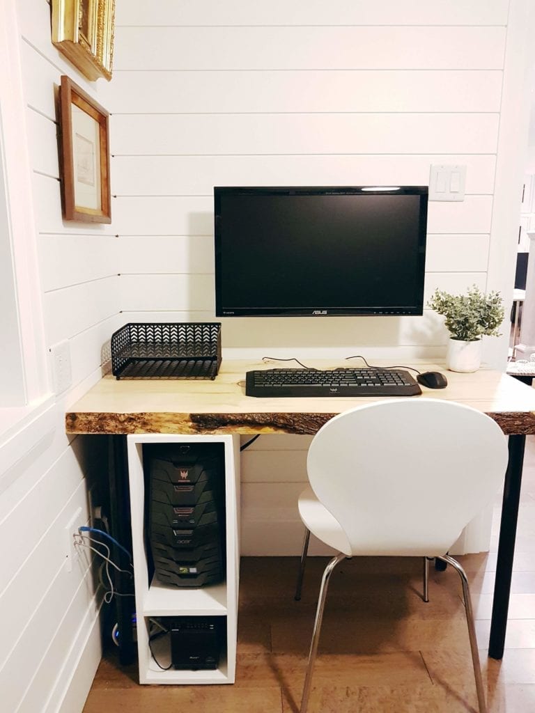 How to Hide Desk Cords with a Custom Box - THE SWEETEST DIGS