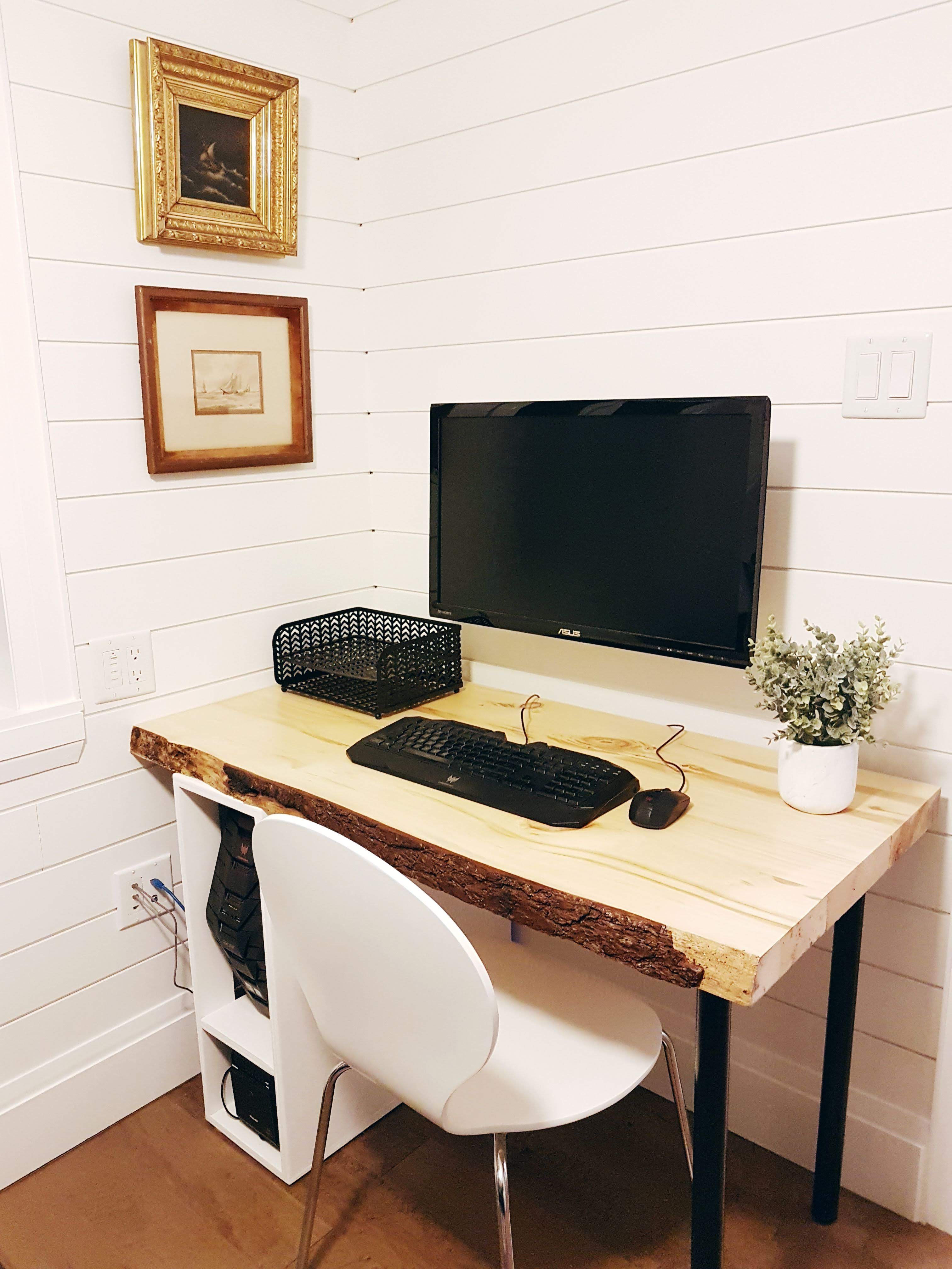 How To Hide Desk Cords With A Custom Box The Sweetest Digs