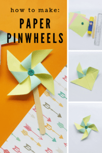 How to Make Paper Pinwheels With Your Kids - THE SWEETEST DIGS