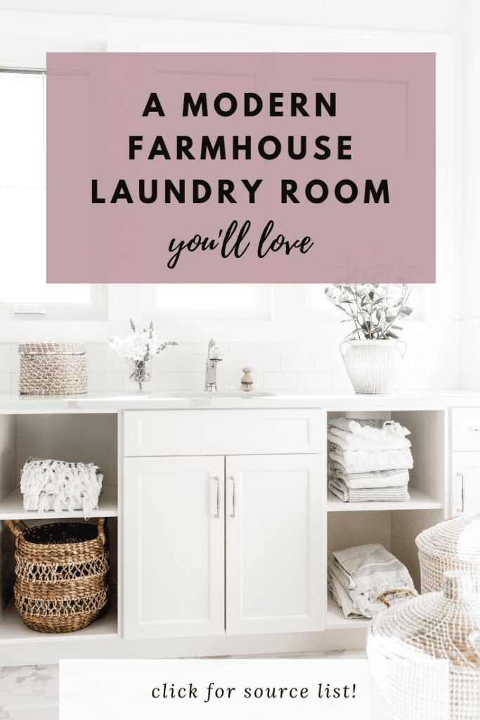 A Modern Farmhouse Laundry Room You'll Swoon Over - THE SWEETEST DIGS