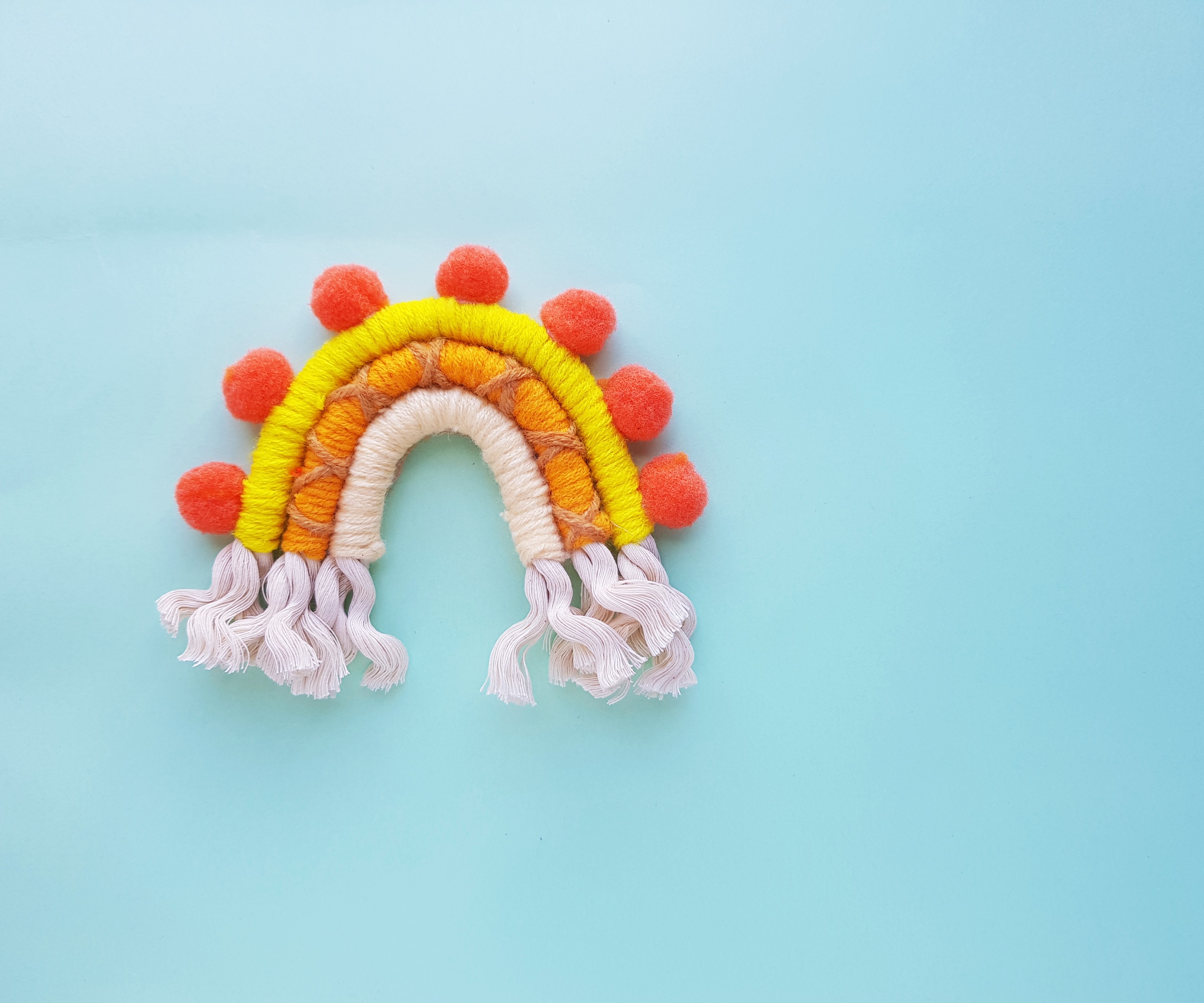 Mini Rainbow Macrame  Community tutorials #makewithme 